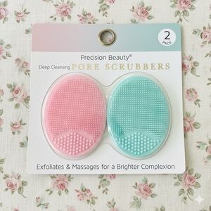 Precision Beauty Pink and Green Facial Scrubbers